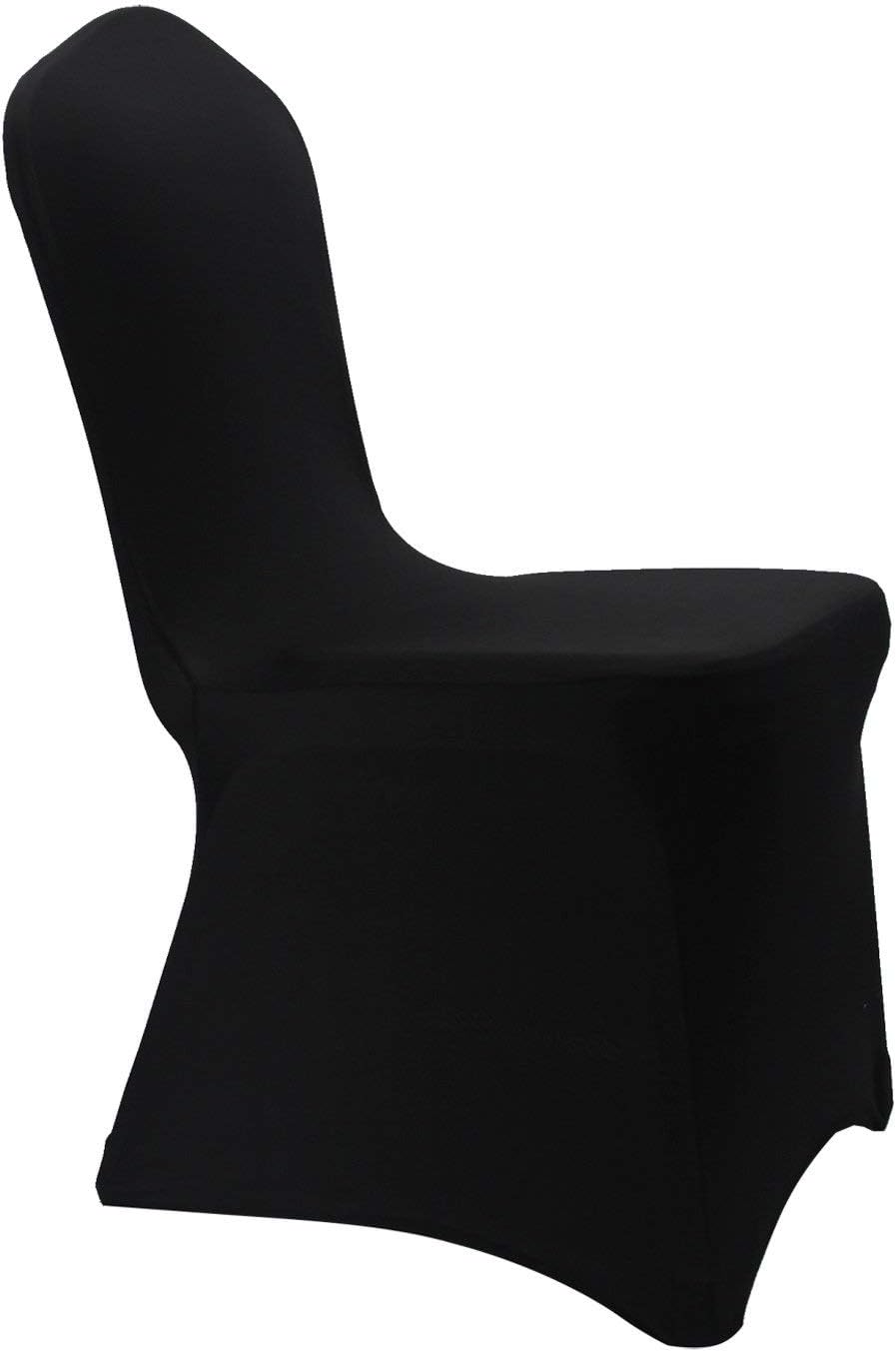 Black Spandex Chair Covers Wedding Universal -  Banquet Wedding Party Dining Decoration