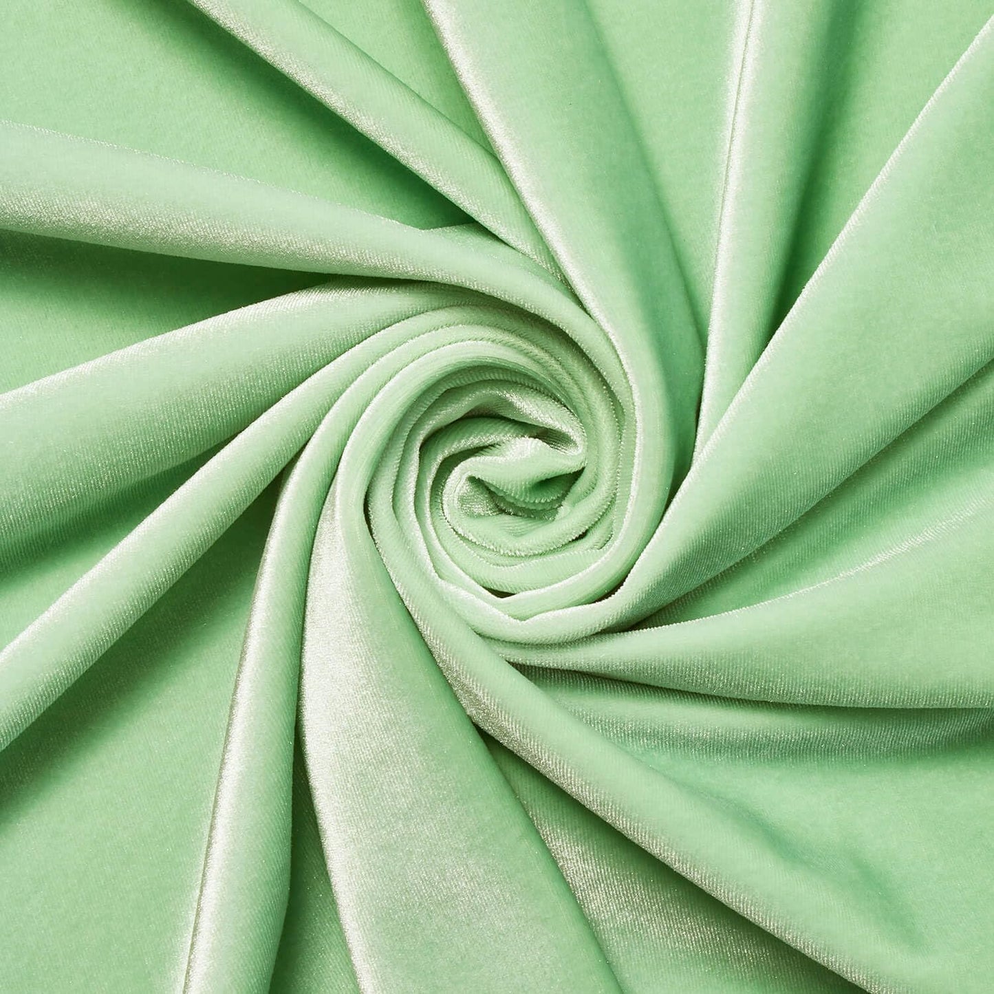 SPANDEX VELVET - Stretch Velvet Fabric for Sewing Apparel Costumes Craft, - MINT - By The Yard.