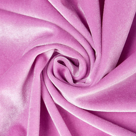 SPANDEX VELVET - Stretch Velvet Fabric for Sewing Apparel Costumes Craft, - LAVENDER - By The Yard.