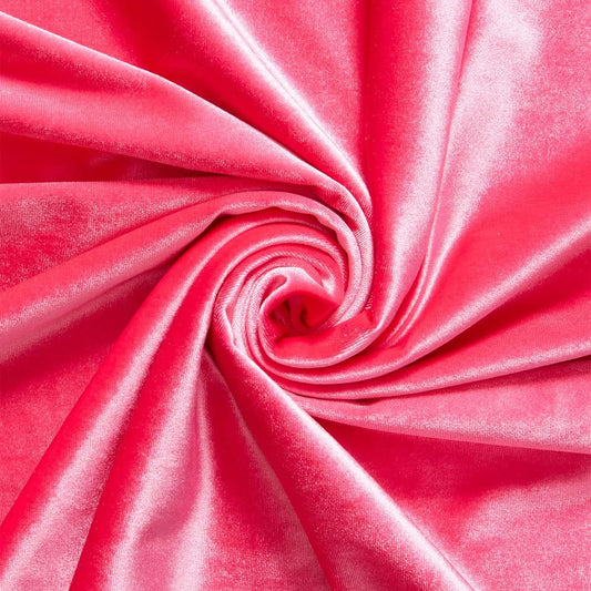 SPANDEX VELVET - Stretch Velvet Fabric for Sewing Apparel Costumes Craft, - A BEAUTY - Sold By The Yard.