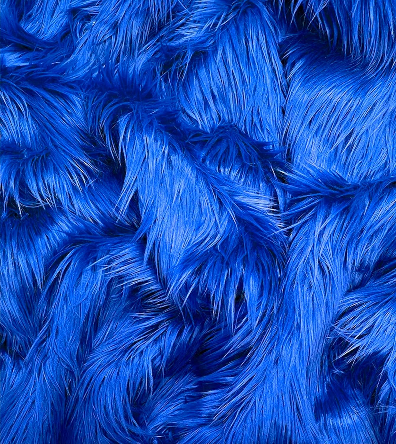 Shaggy Faux Fur Fabric - ROYAL - Sold By Yard - 60" Width For Coats Costumes Scarfs Rugs Crafts Decor - Quilting, Pillows, Throws,