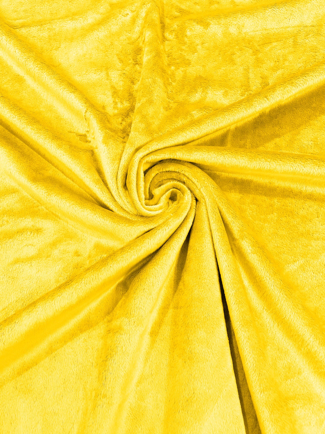 Minky Solid Baby Soft Fabric -YELLOW - Sold By Yard Baby Blanket Crafts Decor Soft Cuddling - Quilting, Baby Accessories, Pillows, Throws,