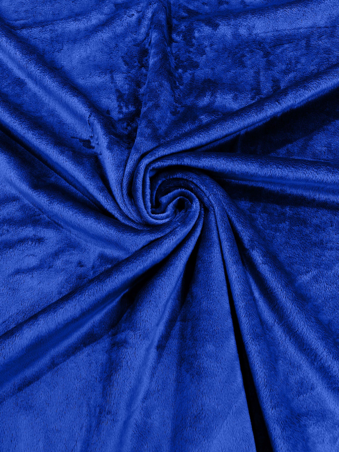 Minky Solid Baby Soft Fabric - ROYAL BLUE - Sold By Yard Baby Blanket Crafts Decor Soft Cuddling - Quilting, Baby Accessories, Pillows, Throws,