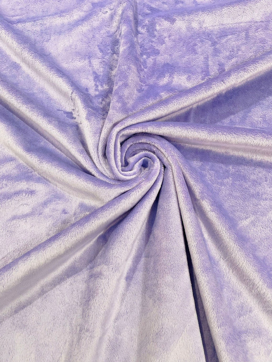 Minky Solid Baby Soft Fabric - LILAC - Sold By Yard Baby Blanket Crafts Decor Soft Cuddling - Quilting, Baby Accessories, Pillows, Throws,