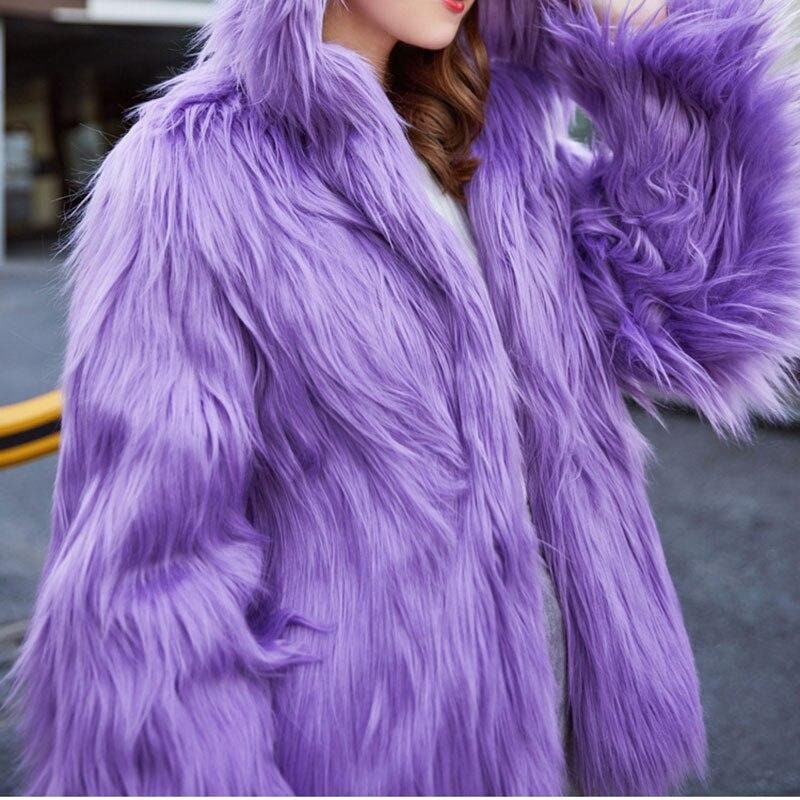 Shaggy Faux Fur Fabric - PURPLE - Sold By Yard - 60" Width For Coats Costumes Scarfs Rugs Crafts Decor - Quilting, Pillows, Throws,