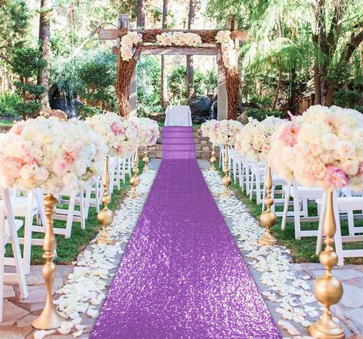 LAVENDER -Aisle Sequin Floor Runner - Perfect For Your Ceremony Floor Carpet Runner Aisle Runners for Weddings Fabric Aisle Runner for Party