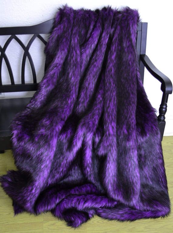 BURGUNDY - Alaskan Husky Long Pile Fabric - By Yard For Blankets Fashion Clothing Coats Scarfs Rugs Crafts Decor - Quilting, Pillows,Throws