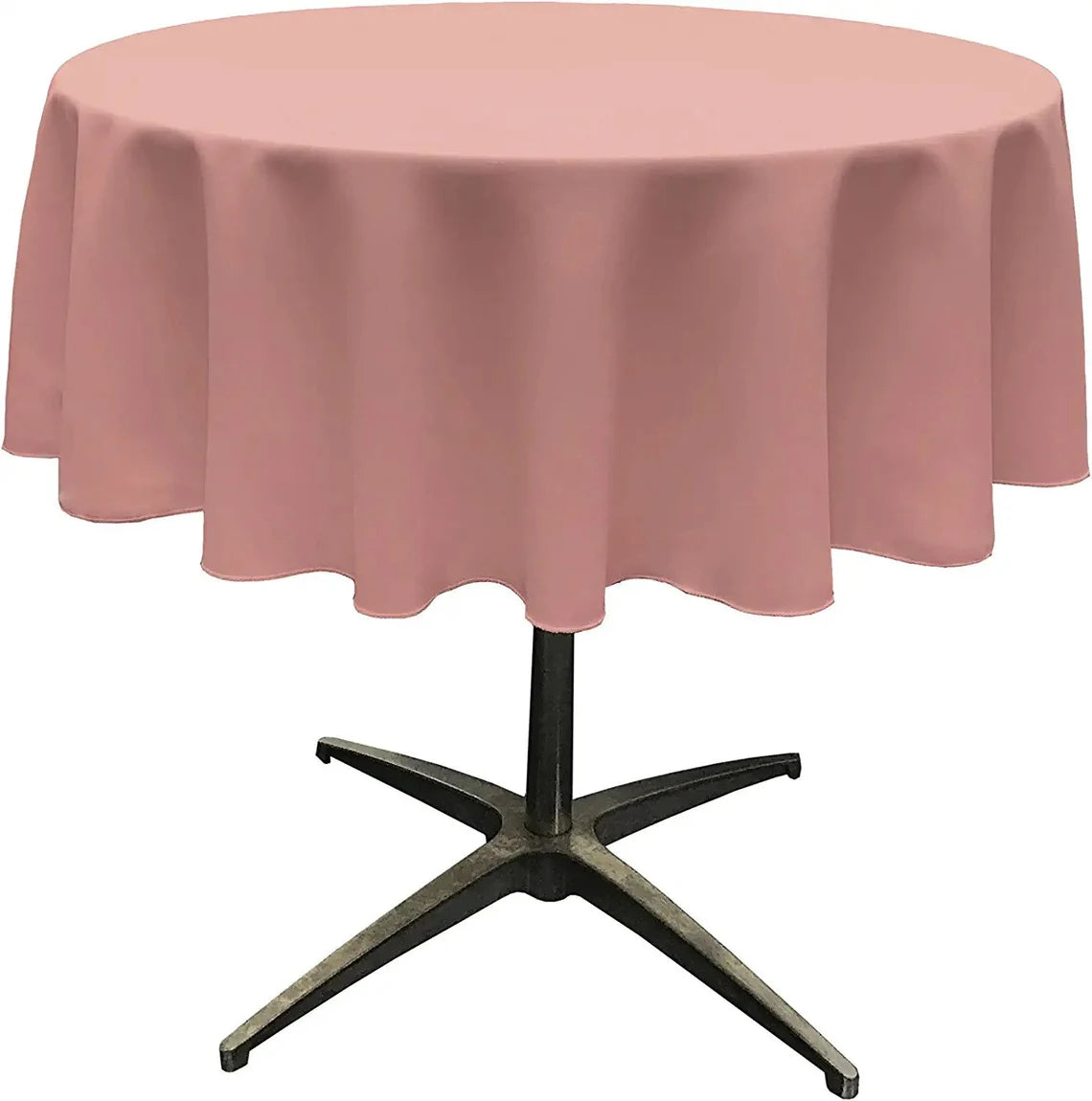 Round Polyester Poplin 30" & 36" Washable Tablecloth, Stain and Wrinkle Resistant Table Cover, Fabric Table Cloth for Dinning, Kitchen, Party