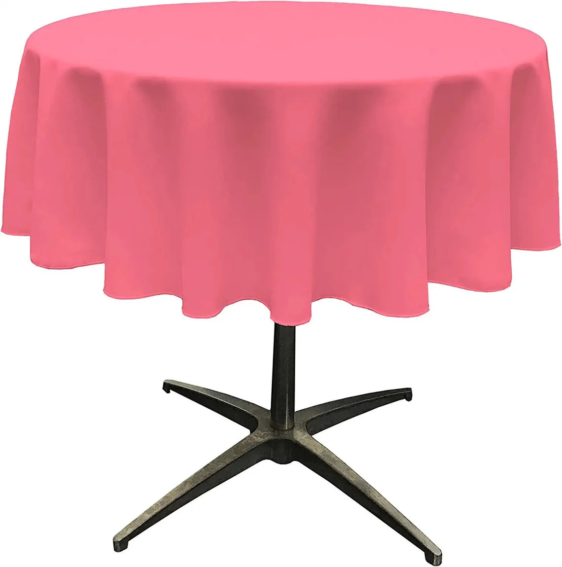 Round Polyester Poplin 30" & 36" Washable Tablecloth, Stain and Wrinkle Resistant Table Cover, Fabric Table Cloth for Dinning, Kitchen, Party