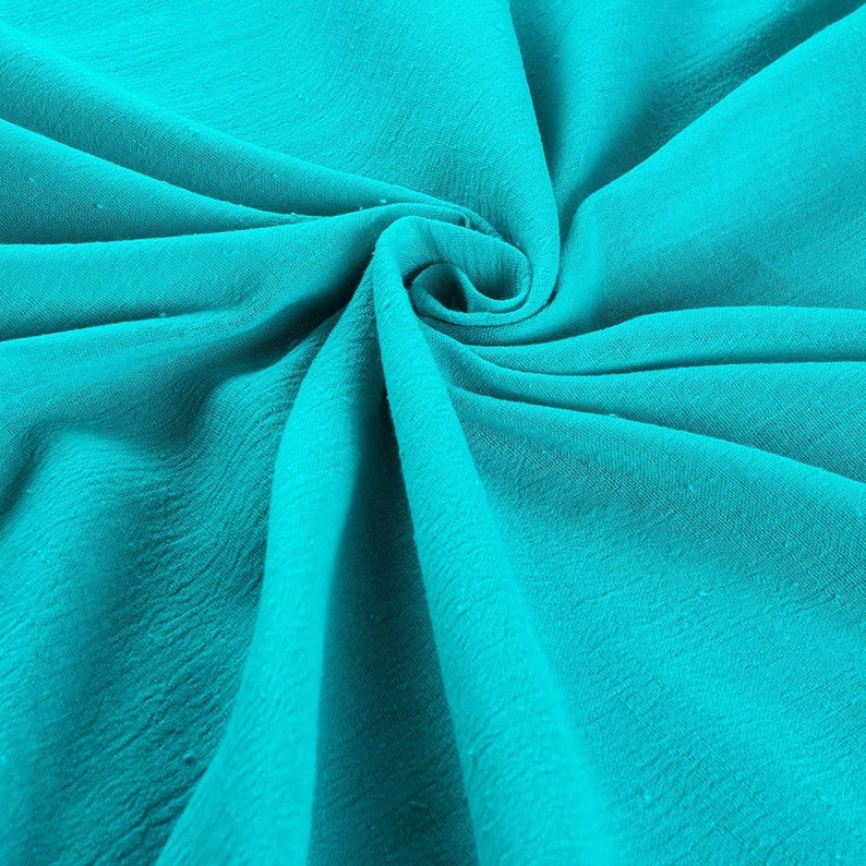 Methuselah Fabrics Cotton Gauze Fabric 100% Cotton 48/50" inches Wide Crinkled Lightweight Sold by The Yard.