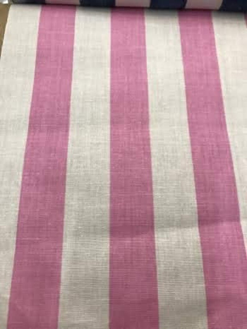 Methuselah Fabrics 1" Stripe Poly Cotton Fabric Sold By The Yard.