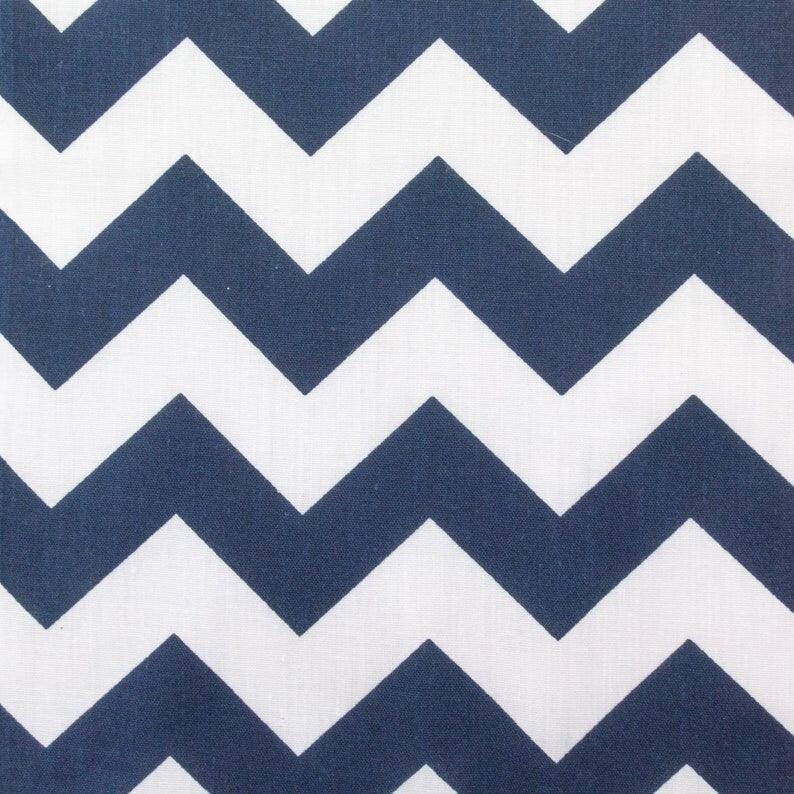 Methuselah Fabrics 1 Inch Chevron Zig Zag Poly Cotton Fabric - Sold By The Yard