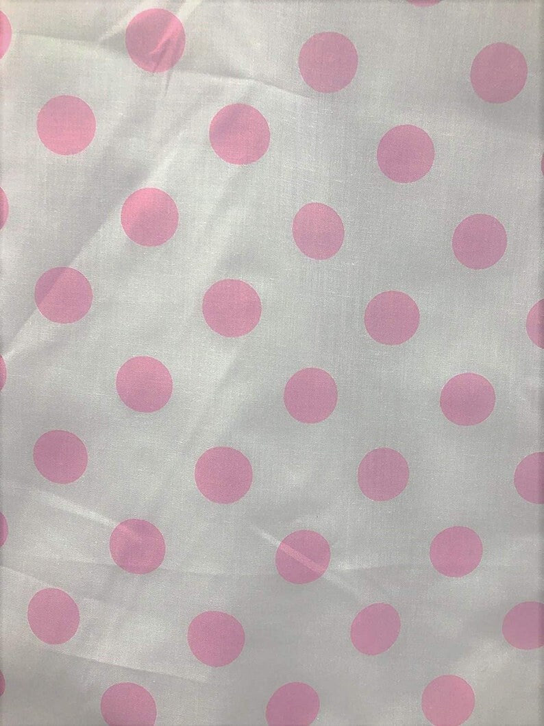 Methuselah Fabrics 1 Inch Polka Dot Poly Cotton Fabric Sold By The Yard.