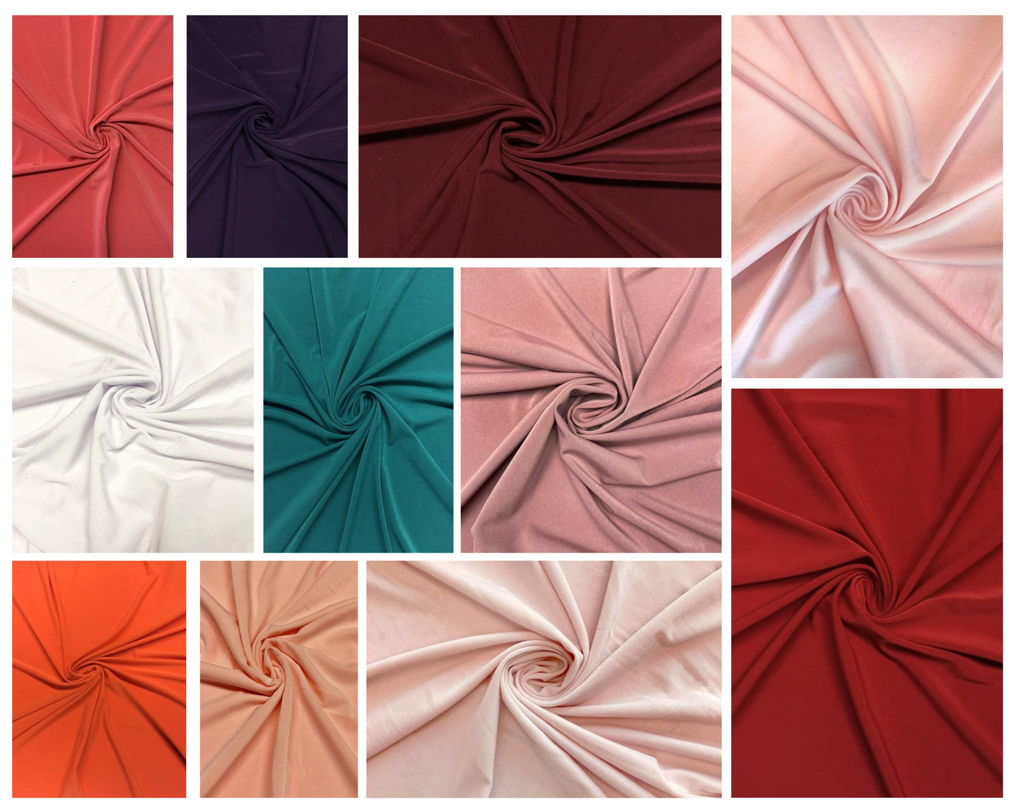 Methuselah Fabrics ITY Fabric Polyester Knit Jersey 2 Way Stretch Spandex Sold By The Yard.