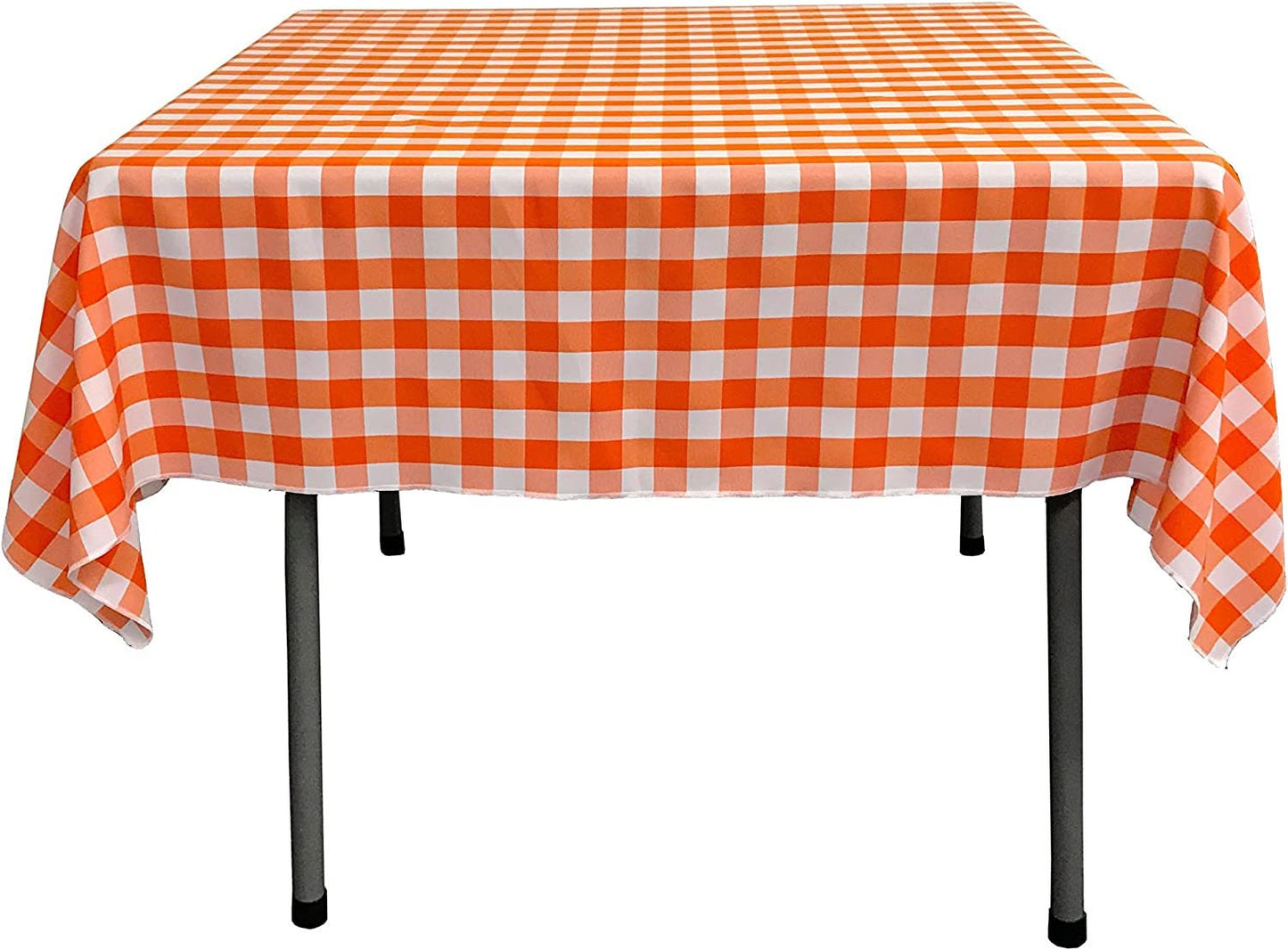 Square  Gingham Checkered Tablecloth, Stain and Wrinkle Resistant Table Cover Fabric Table Cloth for Dinning, Kitchen, Party, Holiday