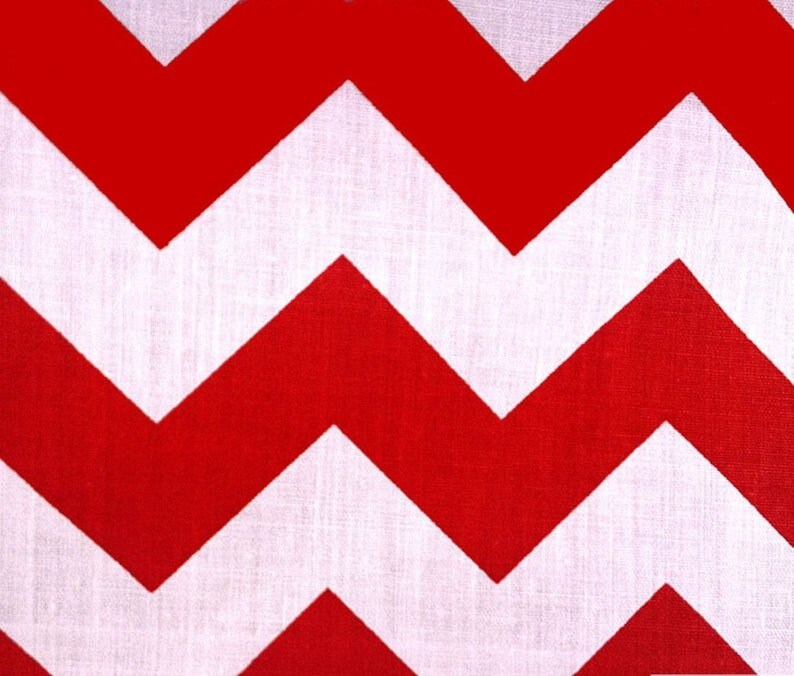 Methuselah Fabrics 1 Inch Chevron Zig Zag Poly Cotton Fabric - Sold By The Yard