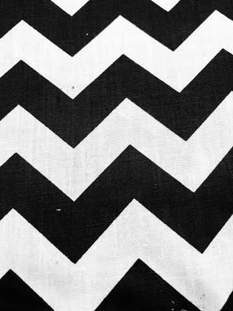 Methuselah Fabrics 1 Inch Chevron Zig Zag Poly Cotton Fabric - Sold By The Yard