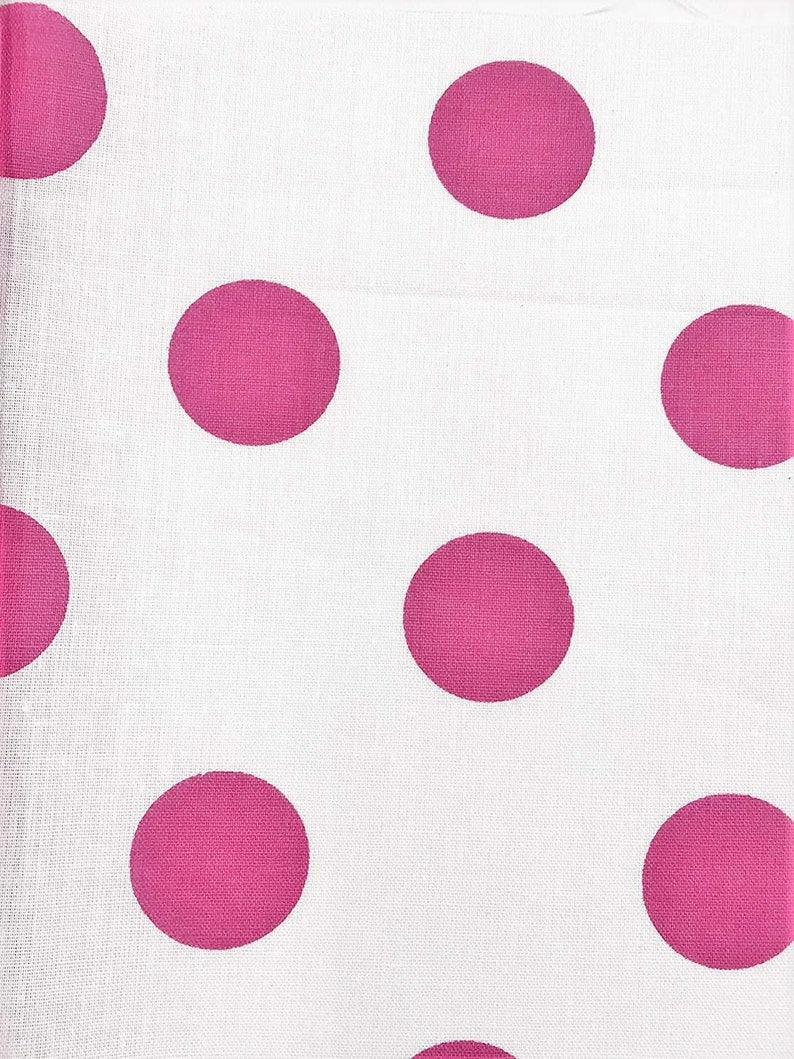 Methuselah Fabrics 1 Inch Polka Dot Poly Cotton Fabric Sold By The Yard.