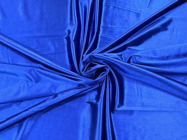 Shiny Polyester Spandex Fabric Stretch 58" Wide Sold by The Yard.