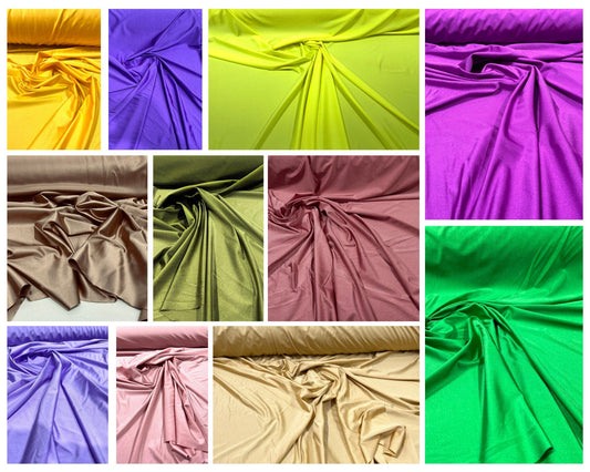 Shiny Milliskin Nylon Spandex Fabric 4 Way Stretch 58" Wide Sold by The Yard