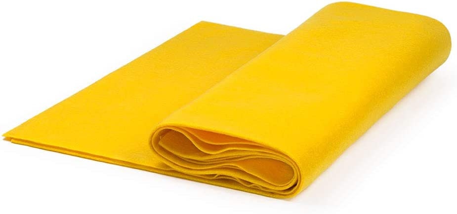 High Quality Craft Felt by The Yard 72" Wide X 1 YD Long - Yellow