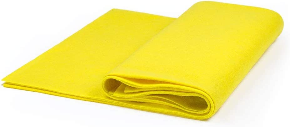 High Quality Craft Felt by The Yard 72" Wide X 1 YD Long - Neon Yellow