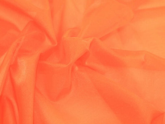 Polyester Soft Light Weight, Sheer, See Through Crystal Organza Fabric Sold By The Yard. Orange