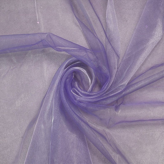 Polyester Soft Light Weight, Sheer, See Through Crystal Organza Fabric Sold By The Yard. Orchid