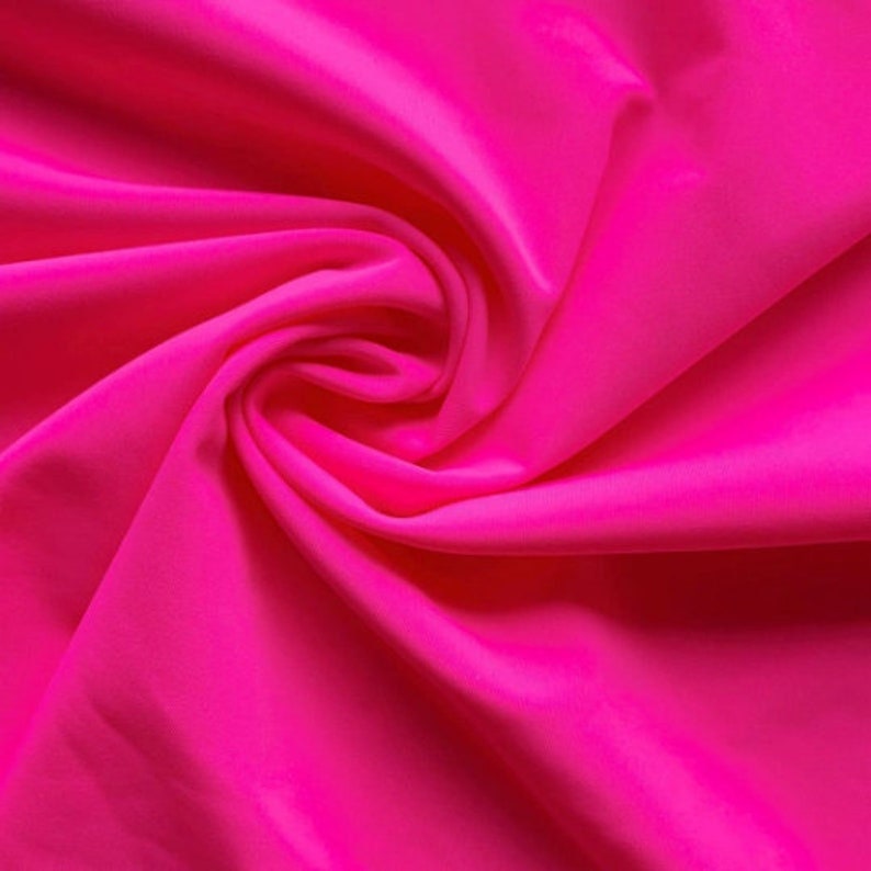 Milliskin Nylon Spandex Fabric 4 Way Stretch 58" Wide Sold by The Yard Dk Neon Pink