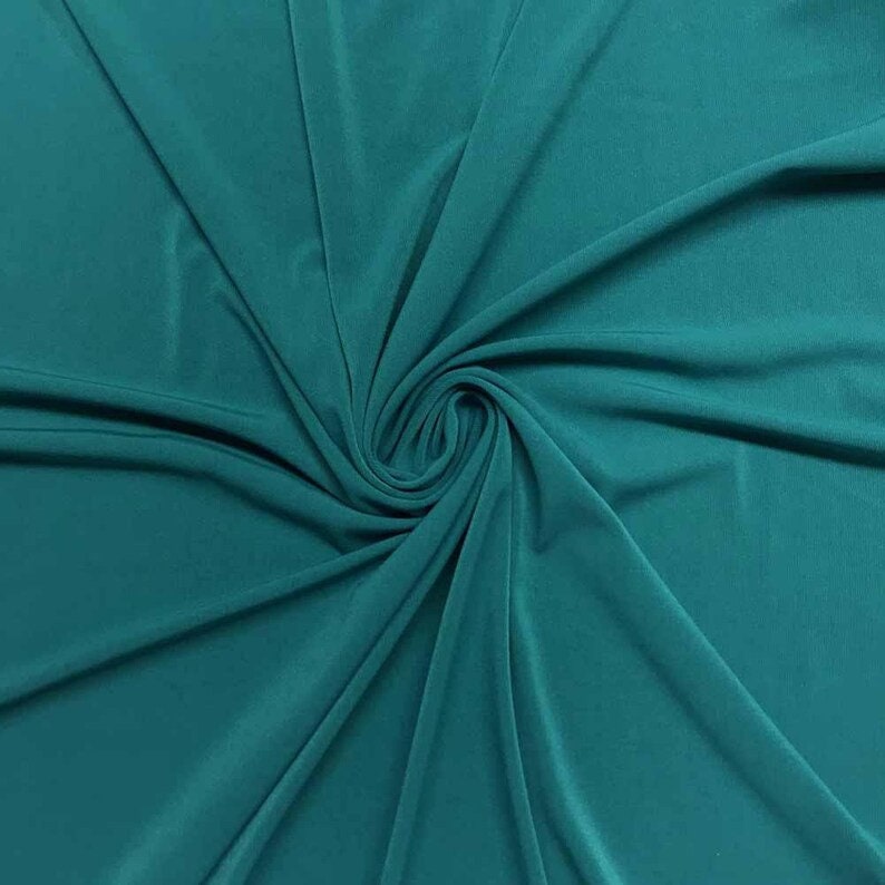 Milliskin Nylon Spandex Fabric 4 Way Stretch 58" Wide Sold by The Yard Teal