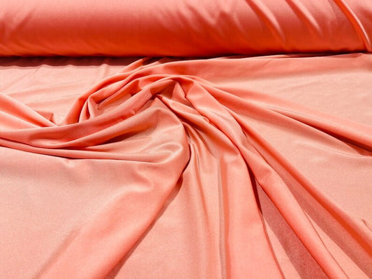 Milliskin Nylon Spandex Fabric 4 Way Stretch 58" Wide Sold by The Yard Coral