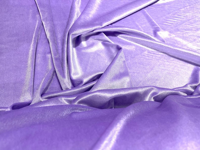 Stretch Velvet Fabric for Sewing Apparel Costumes Craft, Sold By The Yard. Lavender