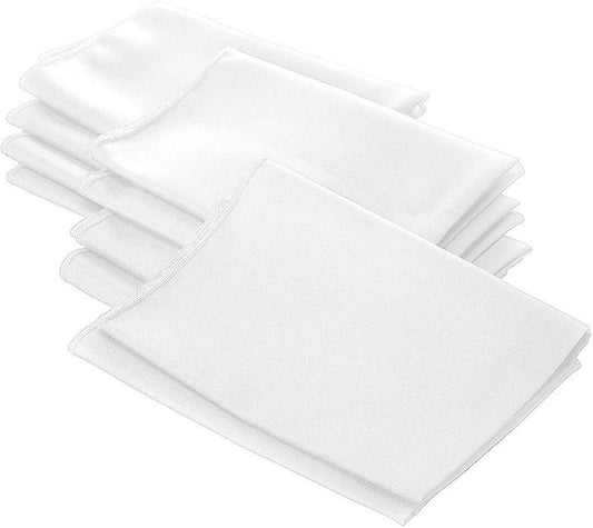 Polyester Poplin Napkin 18 by 18-Inch, White - 12 Pack