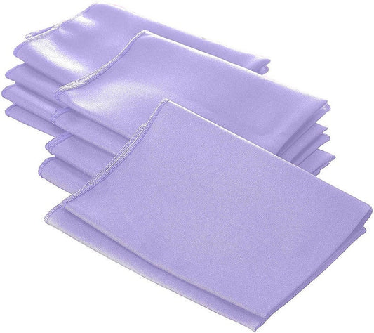 Polyester Poplin Napkin 18 by 18-Inch, Lilac - 12 Pack