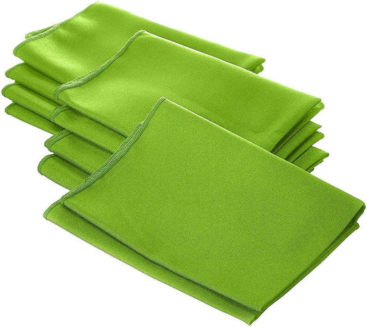 Polyester Poplin Napkin 18 by 18-Inch, Lime - 12 Pack