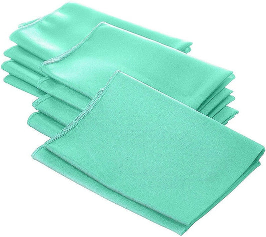 Polyester Poplin Napkin 18 by 18-Inch, Mint - 12 Pack