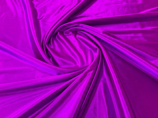 Shiny Polyester Spandex Fabric Stretch 58" Wide Sold by The Yard. Violet