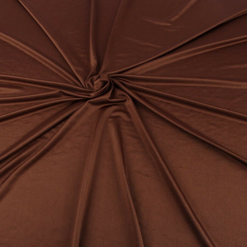 Milliskin Nylon Spandex Fabric 4 Way Stretch 58" Wide Sold by The Yard Brown