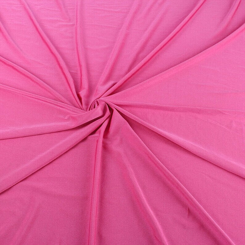 Milliskin Nylon Spandex Fabric 4 Way Stretch 58" Wide Sold by The Yard Hot Pink