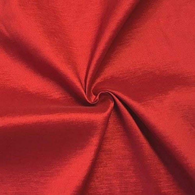 Two Tone Taffeta Fabric, Sold By The Yard. Red