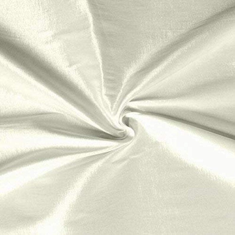 Two Tone Taffeta Fabric, Sold By The Yard. White