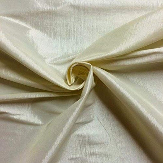 Two Tone Taffeta Fabric, Sold By The Yard. Ivory