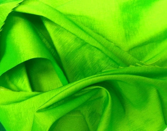 Two Tone Taffeta Fabric, Sold By The Yard. Lime Green