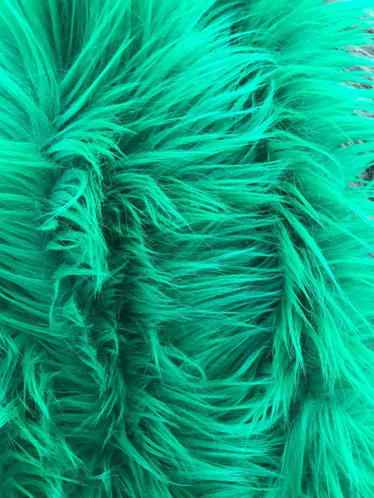 Mongolian Faux Fur Fabric - Sold By Yard - 60" Width For Coats Costumes Scarfs Rugs Crafts Decor - Quilting, Pillows, Throws, Hunter