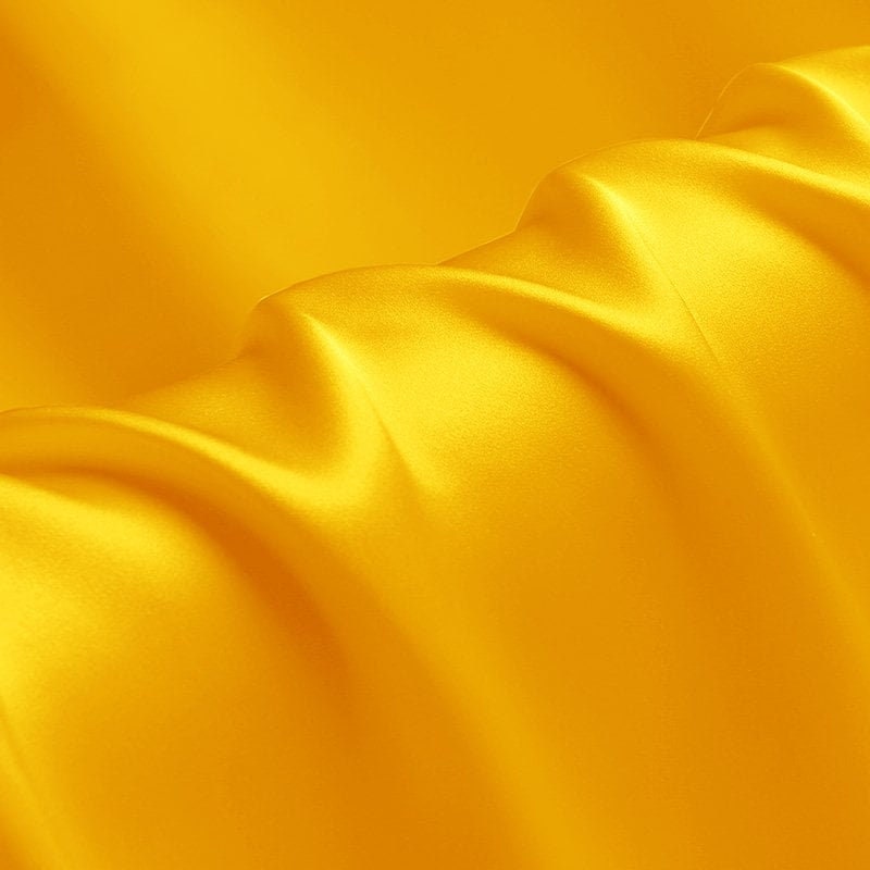 Silky Shiny Stretch Charmeuse Satin Fabric for Wedding Dress Fashion Crafts Costumes Decorations Silky Satin 58” Sold By Yard Yellow