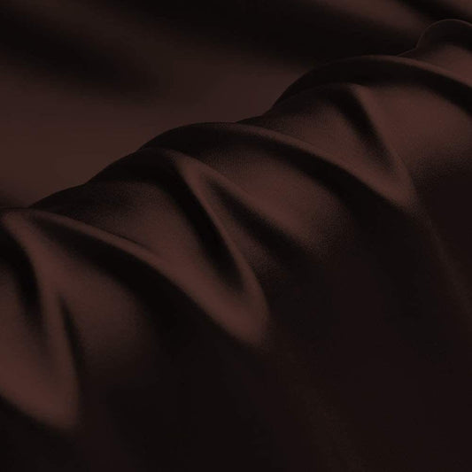 Silky Shiny Stretch Charmeuse Satin Fabric for Wedding Dress Fashion Crafts Costumes Decorations Silky Satin 58” Sold By Yard Dk Brown