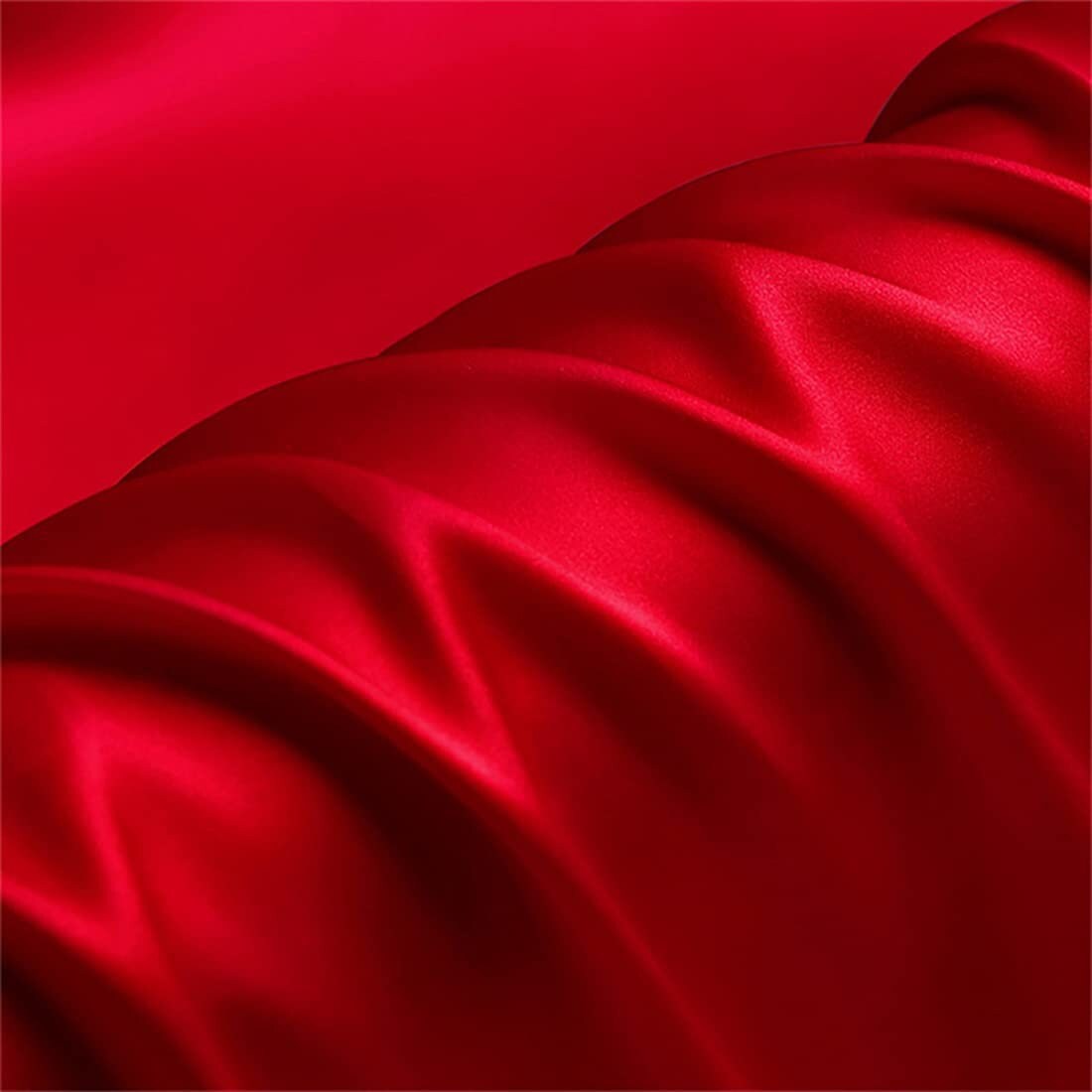 Silky Shiny Stretch Charmeuse Satin Fabric for Wedding Dress Fashion Crafts Costumes Decorations Silky Satin 58” Sold By Yard Dk Red