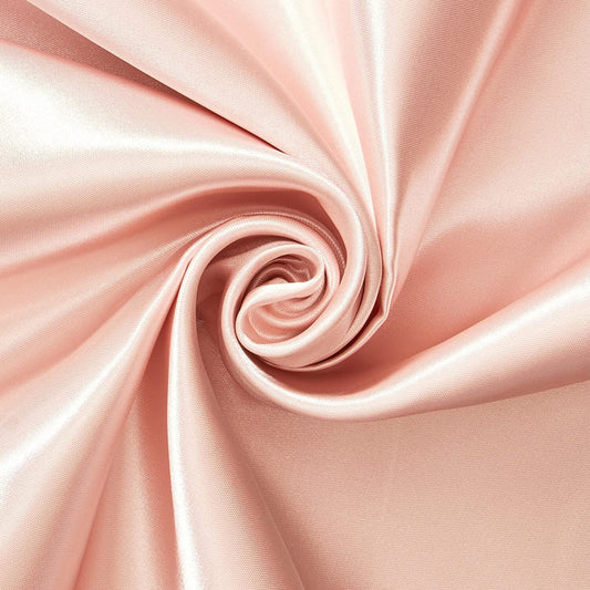 BLUSH - Heavy Bridal Satin Fabric Silky Poly Wedding Dress By Yard For Prom Dress Ball Gown Formal Evening Gowns, Satin Gowns