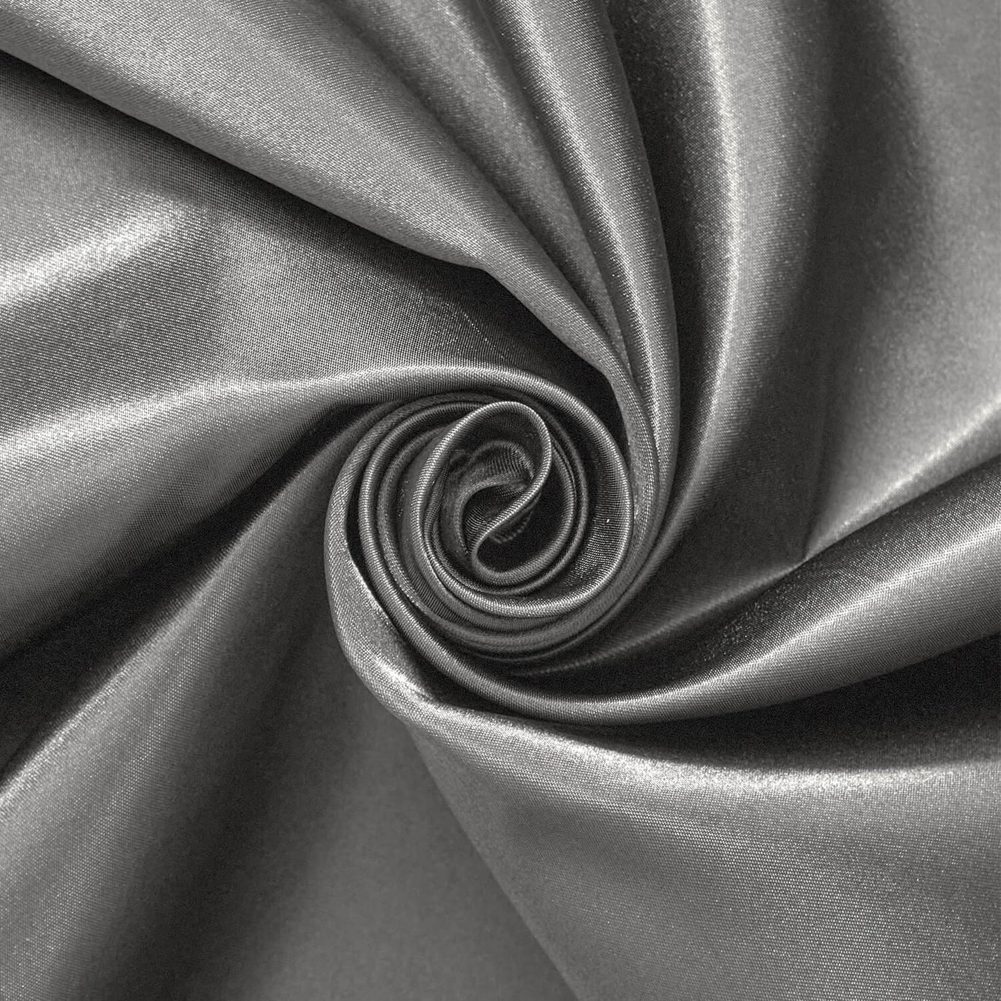 CHARCOAL - Heavy Bridal Satin Fabric Silky Poly Wedding Dress By Yard For Prom Dress Ball Gown Formal Evening Gowns, Satin Gowns