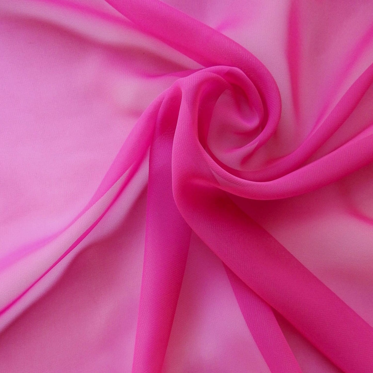 Chiffon Fabric - Polyester Soft Light Weight, Sheer, See Through Chiffon Fabric Sold By The Yard. Fuchsia